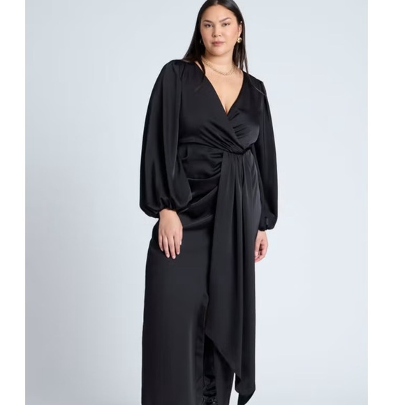 Eloquii Emerald Long Sleeve Dress - Picture 5 of 6